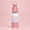 PurrrBright serum on blush pink background