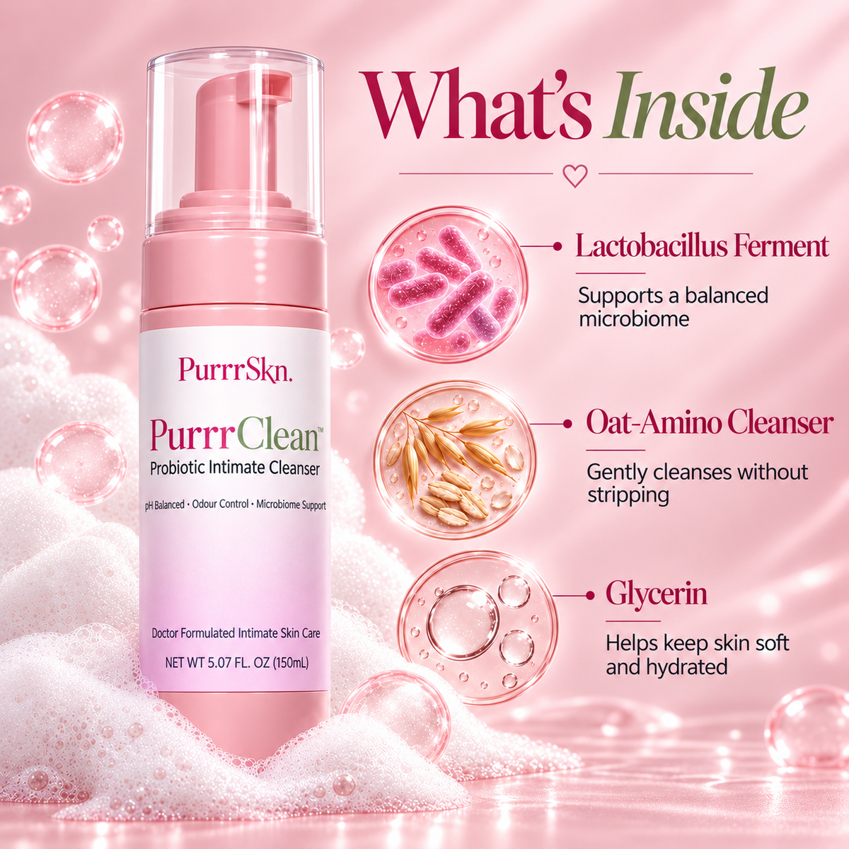 PurrrClean What's Inside ingredient guide